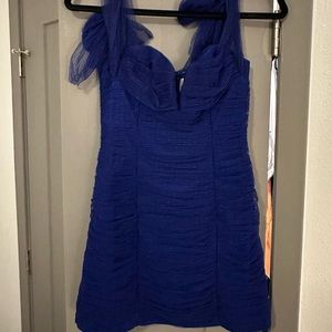Revolve mini dress blue tulle